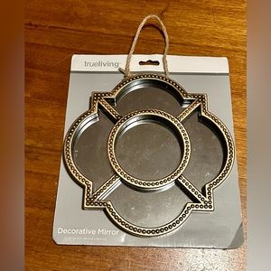 Gold Decorative Mirror 10 x 10 inch New